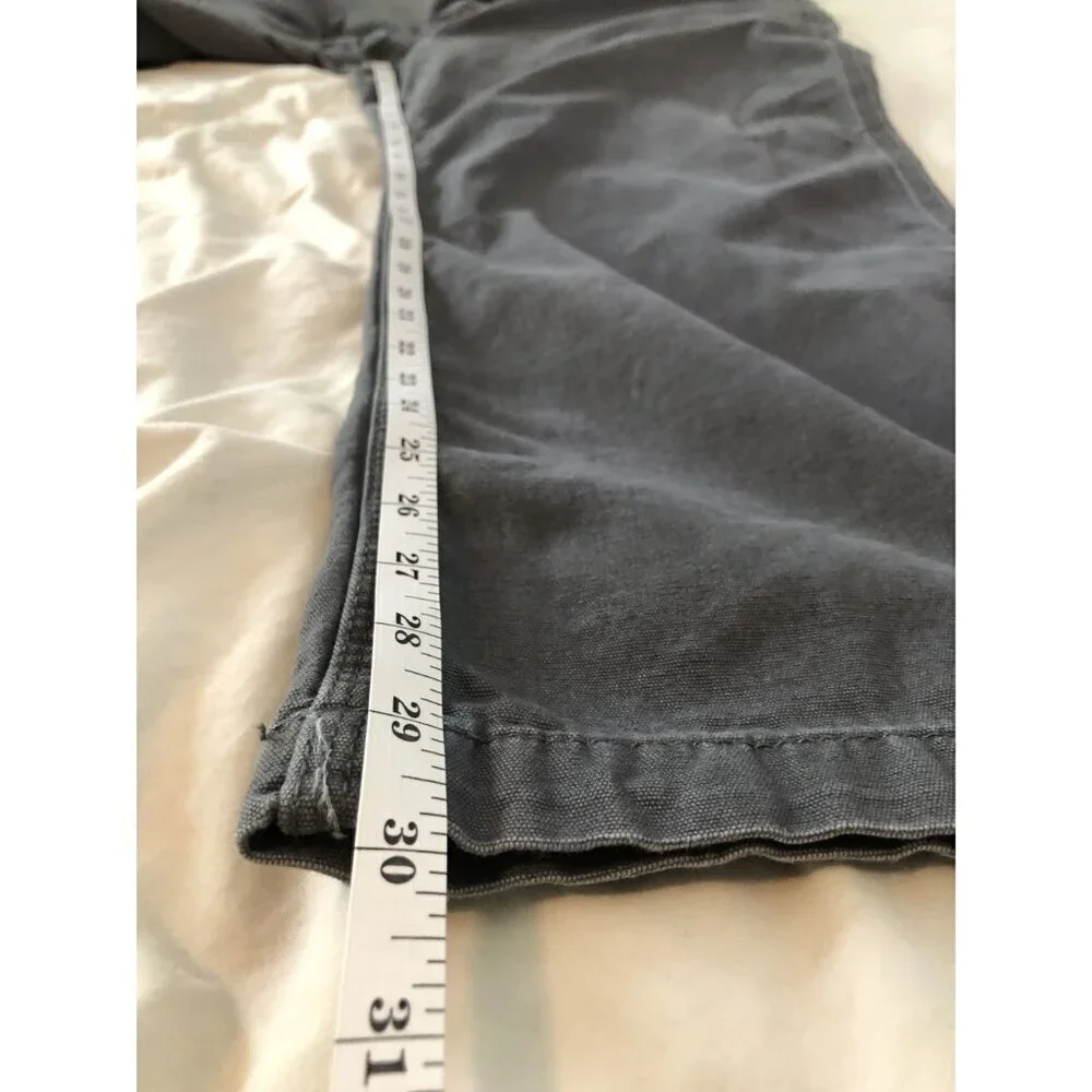Carhartt Mens Relaxed Fit Work Pants Size 44x30 Gray Durable Workwear Streetwear